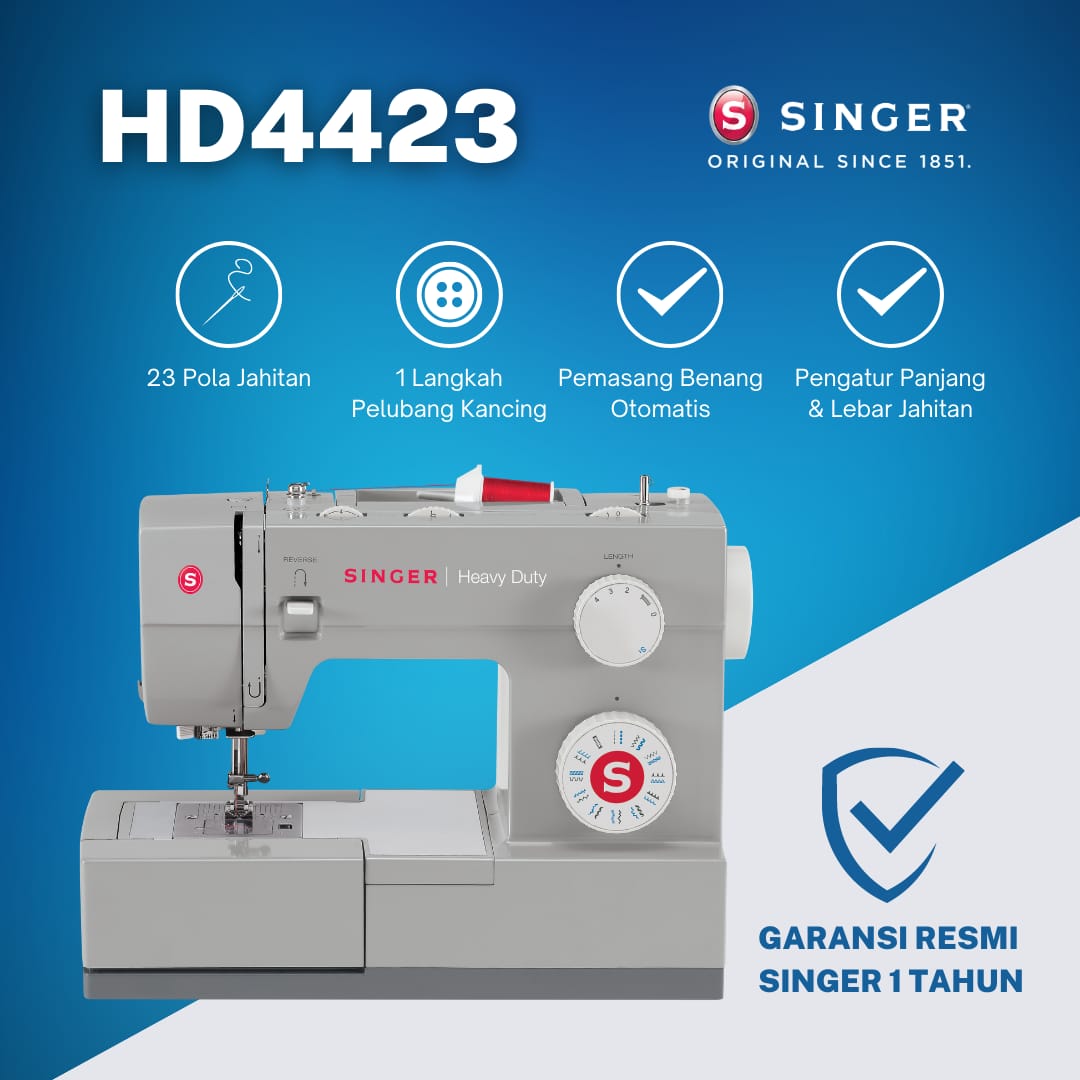 Mesin Jahit Singer Portable Heavy Duty 4423
